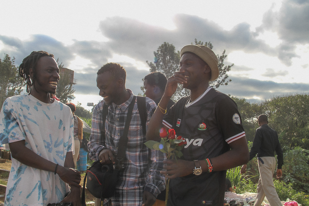 Other photographers supporting their fellow collegues during the exhibition